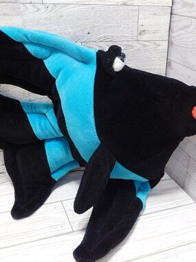 ANGEL FISH Plush Animal Black Blue Stuffed Animal